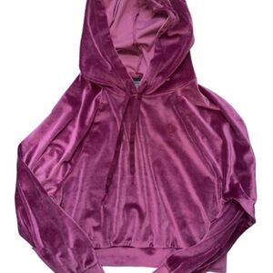 Pink Velvet Victoria secret Hoodie crop